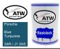 Preview: Porsche, Blue Turquoise, 3AR / J1 3AS: 500ml Lackdose, von ATW Autoteile West.